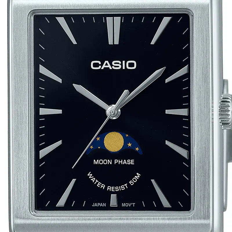 Casio Enticer Stainless Steel Black Dial Men's Watch | MTP-M105D-1AV